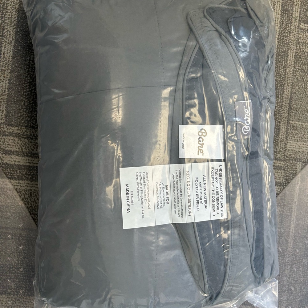 Bare Home Gray Comforter Set Twin XL